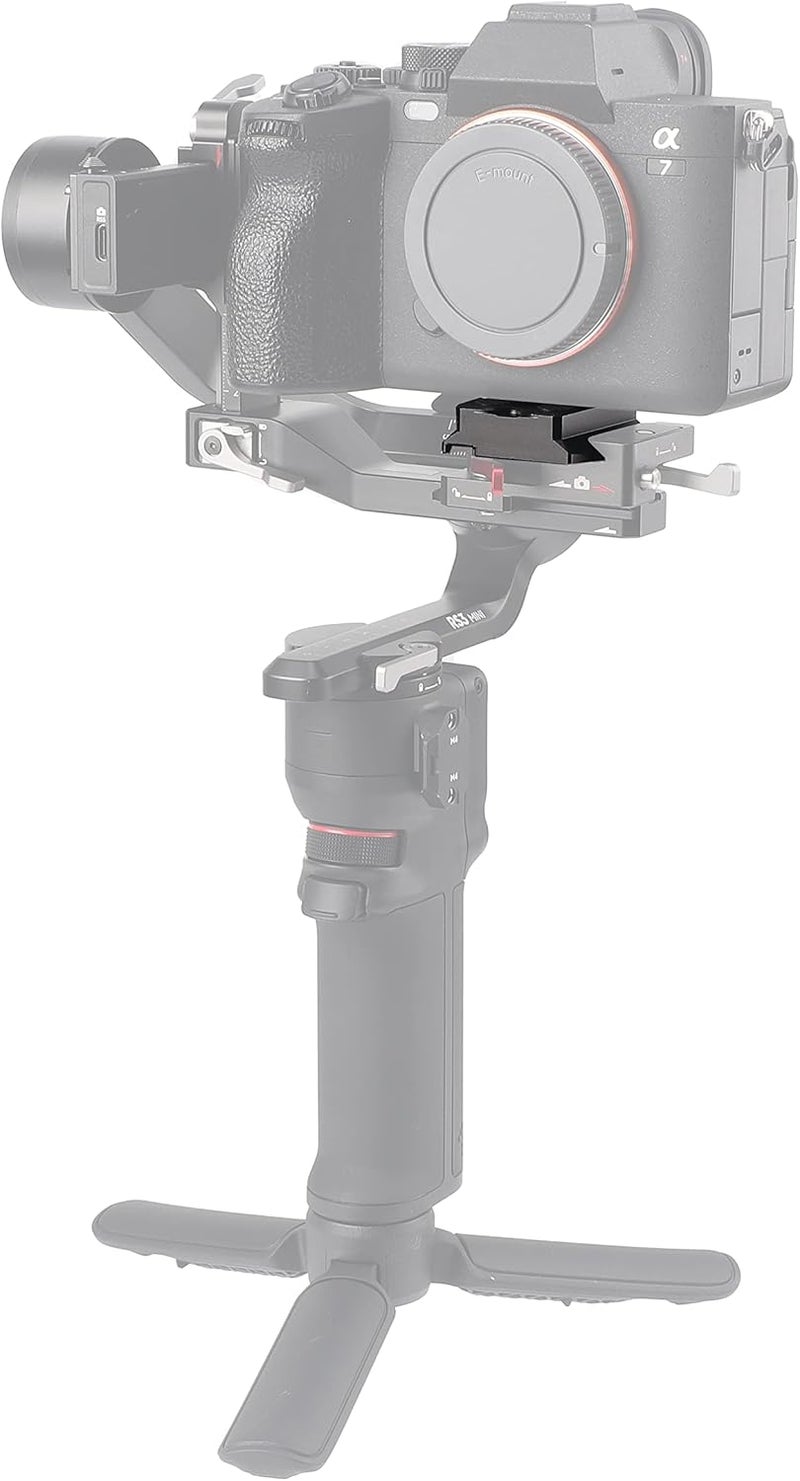 Hersmay RS3/RS4 لوحة إطلاق سريعة صغيرة لجهاز DJI Ronin RS3mini Stabilizer لوحة إطلاق سريعة علوية لجهاز DJI RS4 Mini/ RS3 PRO/ RS2/ RSC2 Stabilizer للكاميرات Arca Swiss - Image 4